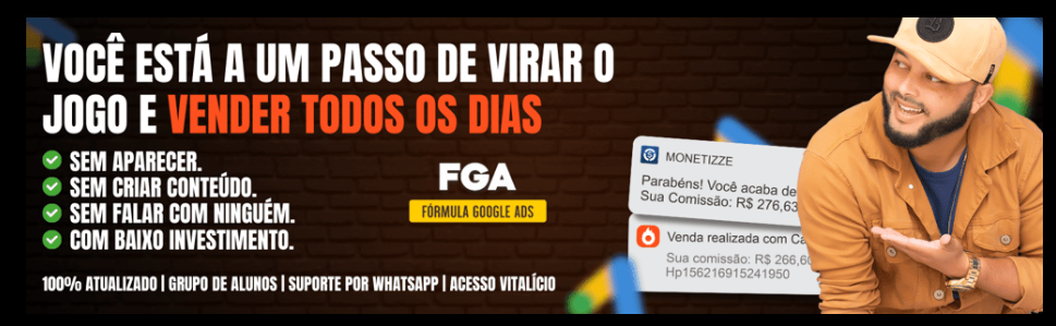 Banner Curso Fórmula Google Ads