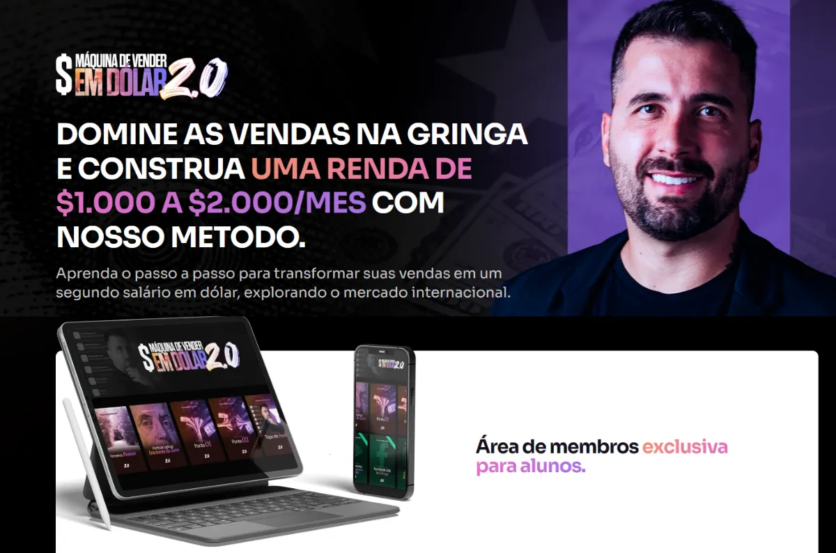 Banner Curso Máquina de vender em dólar
