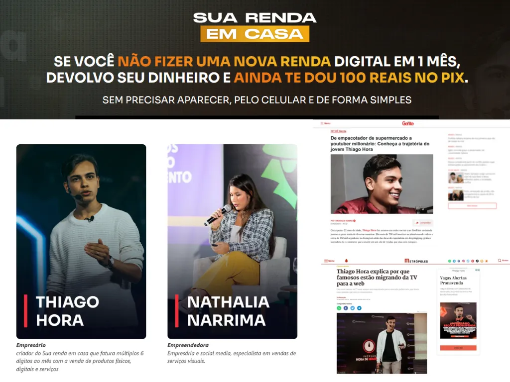 Banner curso sua renda em casa