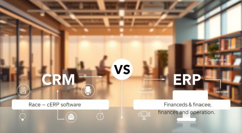 diferença crm e erp