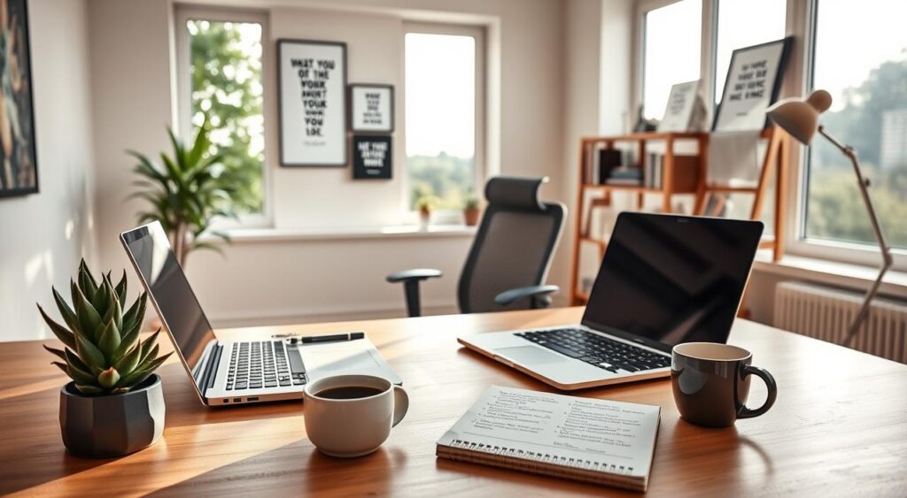 planejamento trabalho em casa